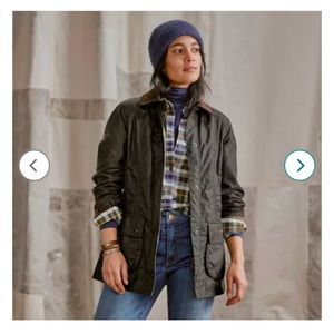 Women’s Beadnell Wax Barbour Jacket w/ Hood
